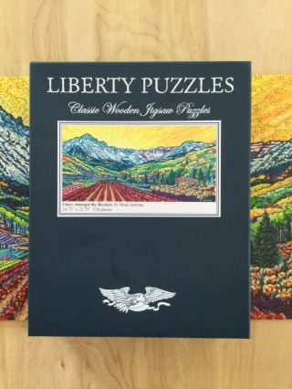 Liberty - Wooden Jigsaw Puzzle 526 - Vines Among The Rockies