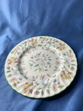 Vintage Minton Haddon Hall Floral Pattern B1451 Bone China Salad Plate 8 Inch