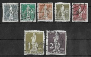 Berlin Germany 1949 Complete Set Of 7 Stamps Michel 35 - 41 Cv €320 Vf