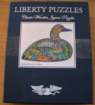 Liberty Classic Wooden Jigsaw Puzzles " Loon " By Sue Coccia Complete