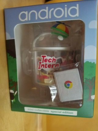 " Tech Intern 2017 " Android Mini Collectible Google Special Edition Figure
