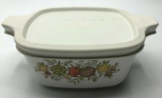 Vtg Corning Ware Spice Of Life 2 3/4 Cup Casserole Dish Bakeware P - 43 - B With Lid