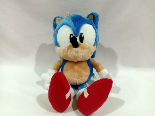 Sega 1998 Sonic The Hedgehog Pastel Pale Xl 15 " Plush Toy Fuzzy Doll Japan