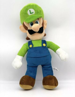 World Of Nintendo Luigi Jumbo Plush Mario Licensed 20” Jakks Pacific