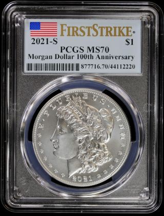2021 S $1 Pcgs Ms 70 First Strike Fs Morgan Silver Dollar Ogp San Francisco