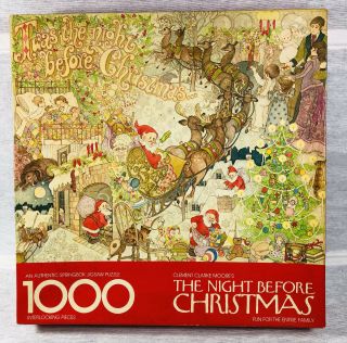Vintage Springbok 1000 Pc Puzzle The Night Before Christmas