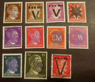 Classic Lot 3rd Reich Surcharges Vf Mnh Germany Deutschland B698.  15 $0.  99