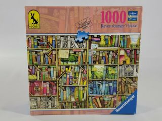 Ravensburger The Bizarre Bookshop 1000 Piece Jigsaw Puzzle Bookshelves Books