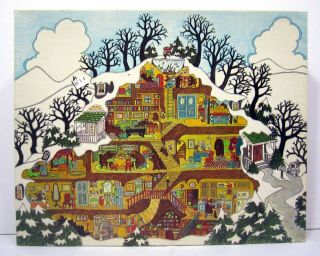 1982 Bear House Jigsaw Puzzle By Susan Sturgill - Great American Puzzle Factory