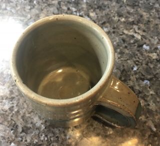 Handmade Pottery Mug Cups Set of 2 Blue Gray 3