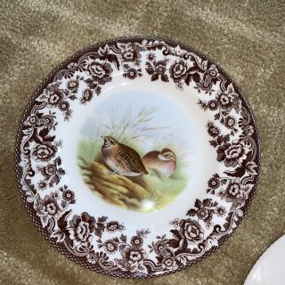Spode Woodland Quail Game Bird,  7.  3/4” Made In England,  Appetizers/salad Plate