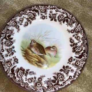 Spode Woodland Quail Game Bird,  7.  3/4” Made in England,  Appetizers/Salad Plate 2
