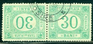 1902/1910 Porto,  Postage Due,  Tax,  Romania,  Mi.  28x,  H/tete - Beche,  Perf.  13.  50 - 13.  50,  Vfu