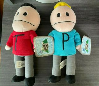 South Park Vintage 1998 Terrance And Phillip 9 " Stuffed Dolls By Fun 4 All W Tag