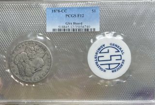 1878 - Cc Gsa Soft Pack Pcgs F12 Morgan Silver Dollar