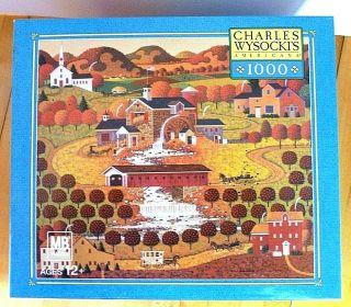 Charles Wysocki Indian Summer In Vermont Puzzle 1000 Piece Mb Complete Counted