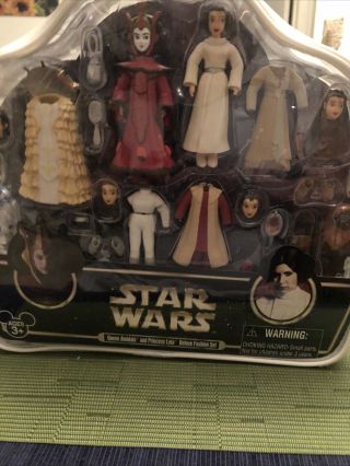 Disney Parks Star Wars Princess Leia & Queen Amidala­ Fashion Deluxe Figure Set