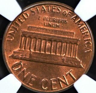 1983 Doubled Die Reverse Memorial Cent Ngc Ms 64 Red Brown Exceptional Strike In