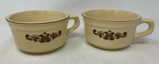 Pfaltzgraff Village Set Of 2 280 Soup Mugs /bowls With Handle - 16 Ounce,