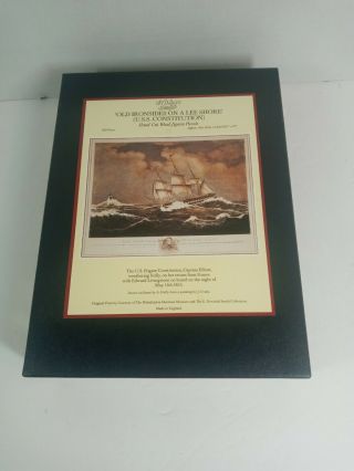 Optimago Hand Cut Wooden Puzzle " Old Ironsides On A Lee Shore " Uss Constitution