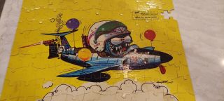 1963 Fairchild Weird - Ohs Picture Puzzle " Freddy " Flameout: Way Out Jet Jockey