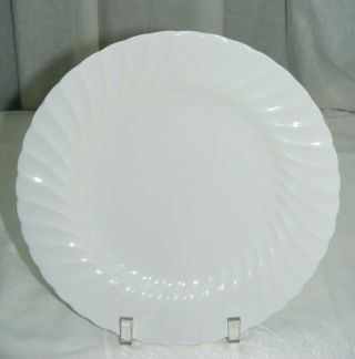 Vintage Sheffield Bone White Usa Swirl Pattern 10 " Dinner Plate