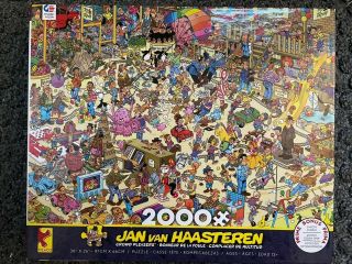 Jan Van Haasteren Jvh The Toy Shop Ceaco 2000 Piece Jigsaw Puzzle Complete