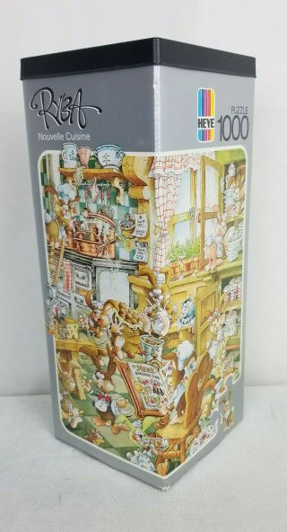 Heye Puzzle Ryba 1000 Piece Nouvelle Cuisine 8756 Vintage 1987 Missing 3 Piece