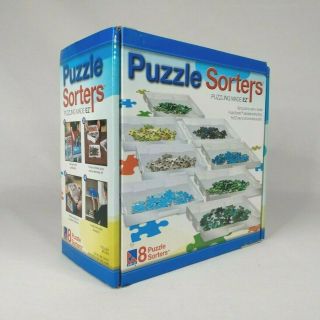 Sure - Lox Puzzle Sorters Puzzling Made Ez Includes 8 Plastic Sorting Trays 2011