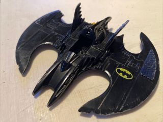 Vintage 1989 Batman Batwing Ertl Die Cast Metal Toy Batjet Jet 1:43