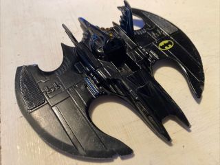 Vintage 1989 Batman Batwing ERTL Die Cast Metal Toy Batjet Jet 1:43 2