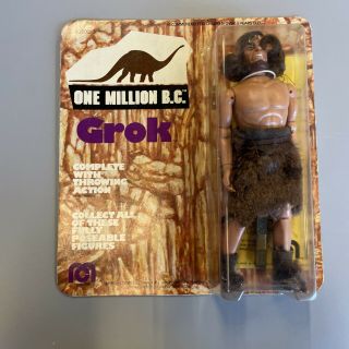 Vintage 1977 Mego One Million B.  C.  Bc Grok Warrior Caveman W/ Teeth Necklace
