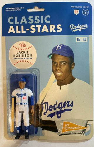 7 Jackie Robinson Brooklyn Dodgers Classic All - Stars Figure