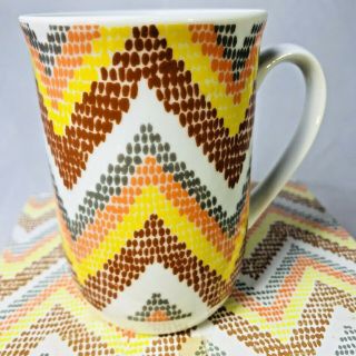4 Aztec Coffee Tea Cup Mugs Set Of Fine China Mug Seymour Mann