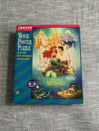 The Little Mermaid Disney Banned Cover 300 Piece Puzzle Movie Poster Complete