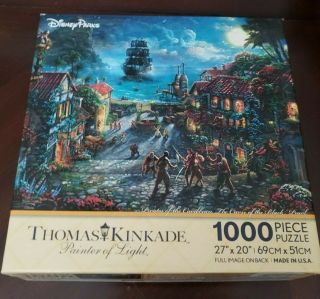 Thomas Kinkade,  Disney Pirates Of The Caribbean 1000 Piece Jigsaw Puzzle