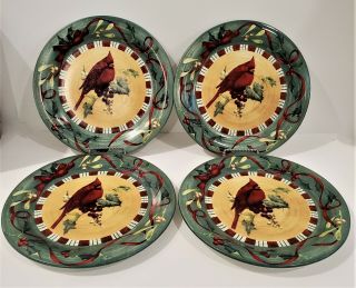 Winter Greetings Everyday By Lenox 10 ¾” Dinner Plate Red Cardinal
