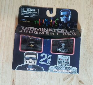 Minimates Terminator 2 T - 800 & Endoskeleton T2 Judgement Day Figures 2009