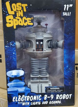Diamond Select Lost In Space Electronic Lights & Sounds B - 9 Robot 11 " Figure