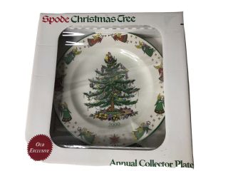 Year 2000 Spode Christmas Tree Annual Collector Plate In The Box