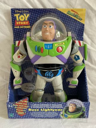 Hasbro 2002 Toy Story And Beyond Figurine Buzz L’Éclair - Parle FranÇais - Neuf