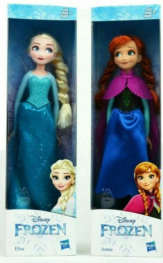 Hasbro Disney Frozen Elsa And Anna 10 " Dolls Set Of 2