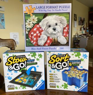 Ravensburger Puzzle Stow & Go Sort & Go Trays Jigsaw Puzzle Accessories,  Puzzle