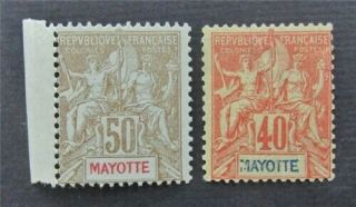 Nystamps French Mayotte Stamp 14.  16 Og H S24y2978