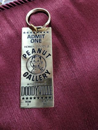 Vintage 1987 Howdy Doody Show Keychain Rare