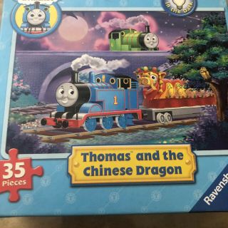 Ravensburger 35 Piece Puzzle Thomas & Friends Glow In The Dark Chinese Dragon