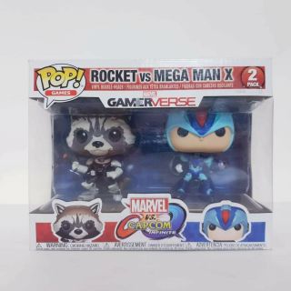 Rocket Vs Mega Man X Funko Pop Vinyl 2 - Pack Marvel Vs Capcom Infinite Gamerverse