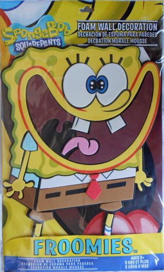 3d Sponge Bob Squarepants Froomies 18.  5 X 11.  25 In - Ahh.  Bob,