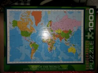 Eurographics Modern Map Of The World Puzzle (1000 - Piece)