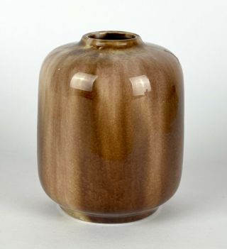 Vintage Newtone Bakewells Australian Pottery Mottled Brown Vase